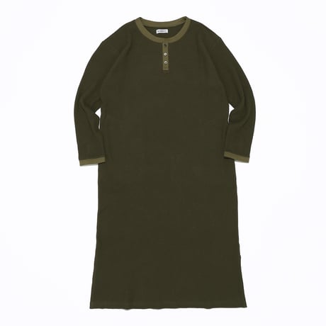 KAMIHINO-Waffle-Casual Dress_Khaki