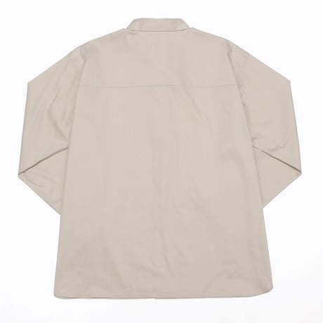KAMIHINO-2 Pocket Long Shirt / Light Beige