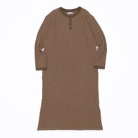 KAMIHINO-Waffle-Casual Dress_Brown