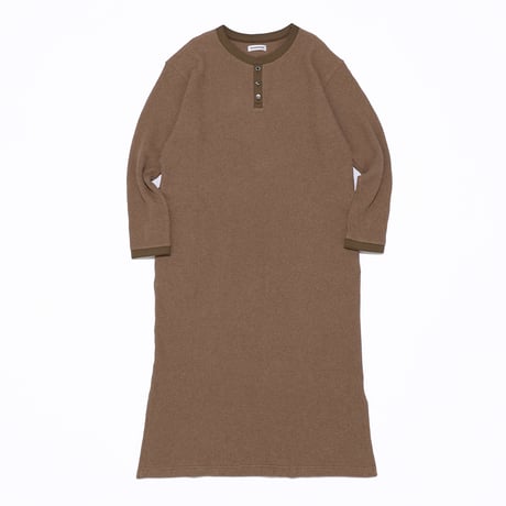KAMIHINO-Waffle-Casual Dress_Brown