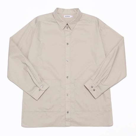 KAMIHINO-2 Pocket Long Shirt / Light Beige