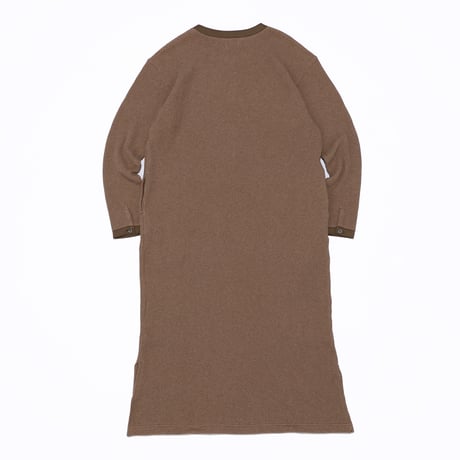 KAMIHINO-Waffle-Casual Dress_Brown