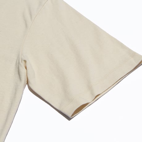 KAMIHINO-Henry Neck T Shirt(生成り)