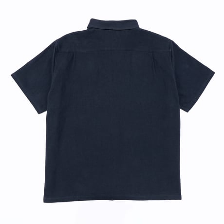 KAMIHINO_Short Sleeve Gauze Shirt_Navy