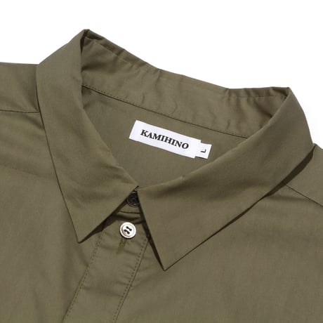KAMIHINO-2 Pocket Long Shirt / Kahki