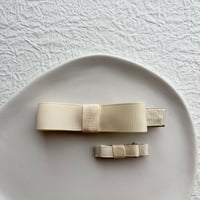 クリームホワイトクリップセット