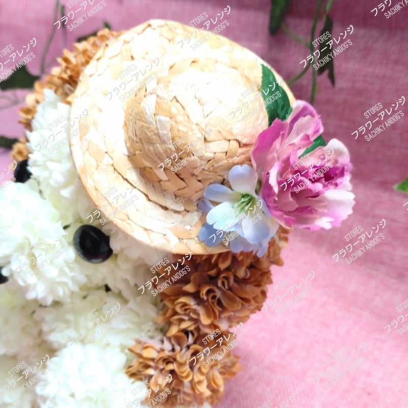 フラワーアレンジ☆ワンちゃんシリーズ（シーズー）A