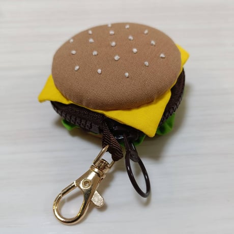 ハンバーガーポーチ(チーズ、レタス)（商品番号：K27-724）