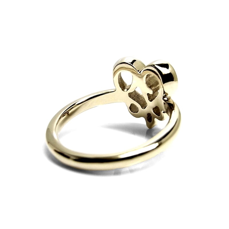 箱付き新品 PREEK アイアンタイガーアイ ラフハートリング ゴールド 11 箱付き新品 PREEK アイアンタイガーアイ ラフハートリング