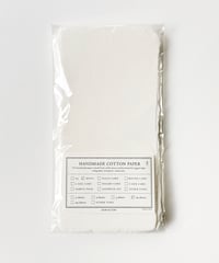 〈ハンドメイドコットンペーパー〉MENU