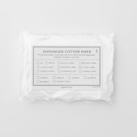 〈ハンドメイドコットンペーパー〉S size CARD     - White -
