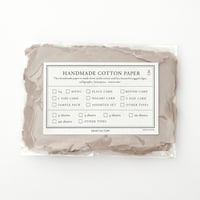 〈ハンドメイドコットンペーパー〉S size CARD     - Greige -