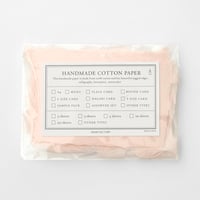 〈ハンドメイドコットンペーパー〉S size CARD     - Blush Pink -
