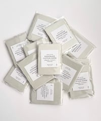 〈ハンドメイドコットンペーパー〉 PETIT CARD     - Sage green -