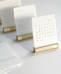 〈活版印刷〉小さな卓上カレンダー 2026