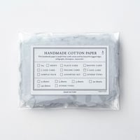 〈ハンドメイドコットンペーパー〉S size CARD     - Smoke Blue -