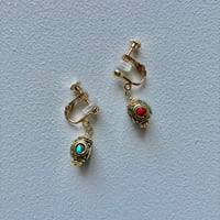 བདེ་སྐྱིད།  "幸せ" ピアス／イヤリング