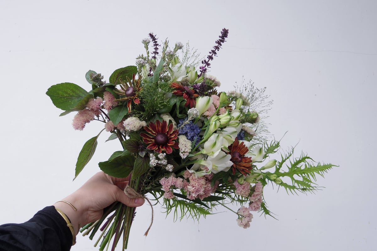 【日淘市集公式アカウント08】手袋3点セット（ロング小花お花）✕20組 週末の花束たち L | 佐々木商店