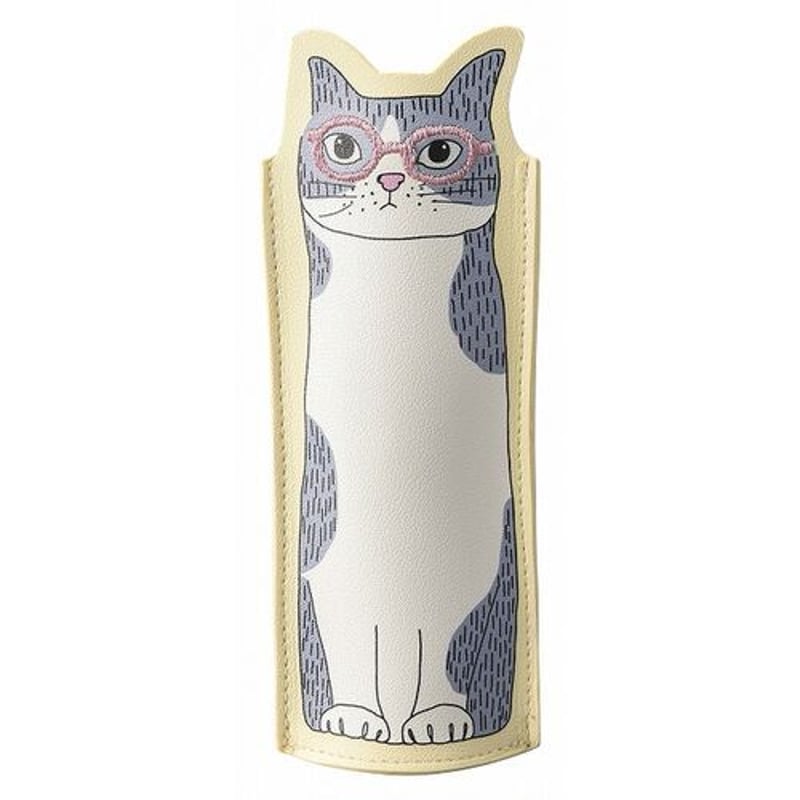 ハンドメイド　猫ちゃんパネル　メガネケース❣️ メガネにゃんこ＊眼鏡ケース＊猫＊CAT | ミケネコ屋