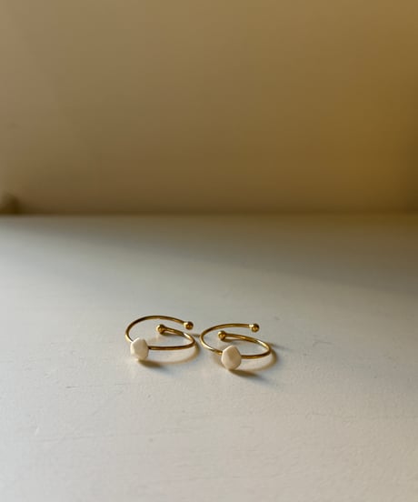 パリ発、ヨレーヌ・ジレ　ポルセレン　リング　サンセット