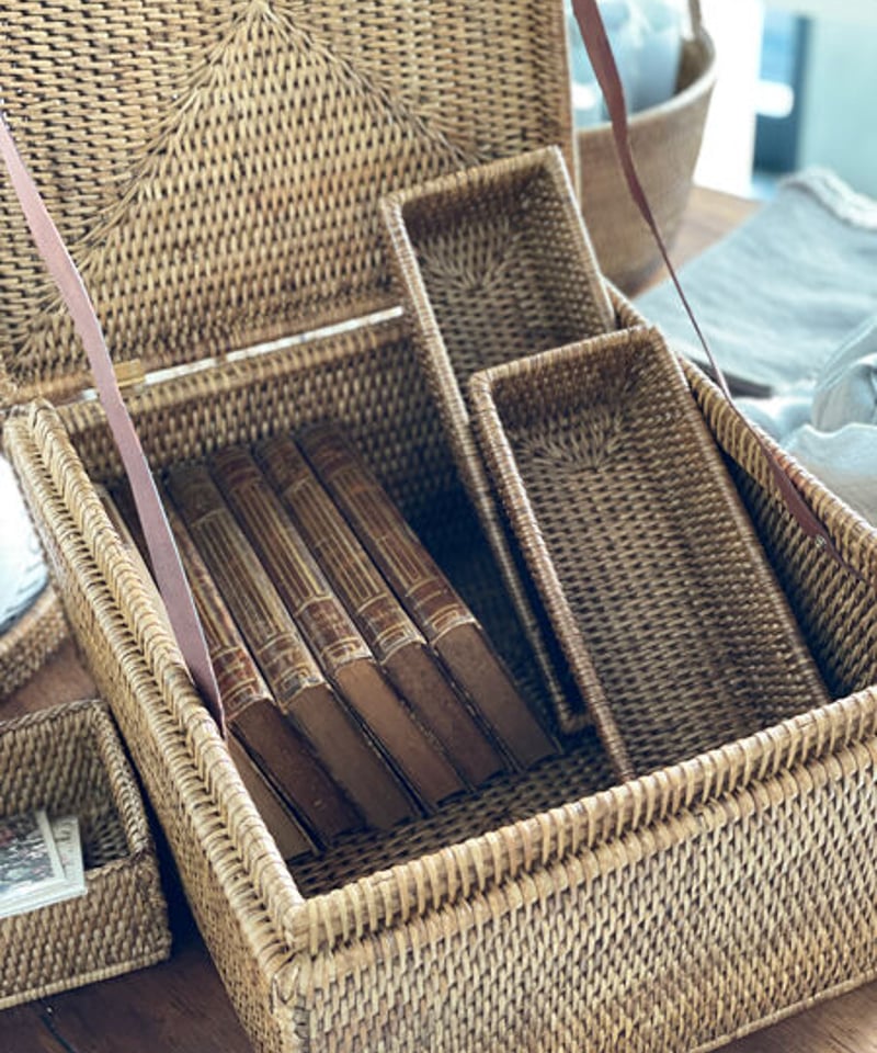 ホテル仕様のラタン ストレージボックス | els nakanoshima