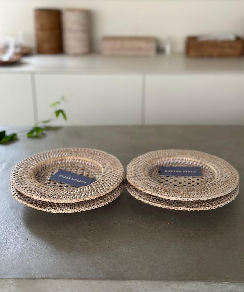 ホテル仕様のラタン アンダープレートミニ | els nakanoshima