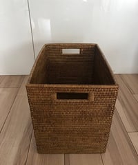 ホテル仕様のラタン　ドメスティックバスケット深底タイプ