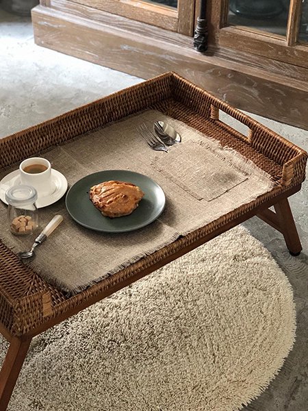 ラタン製 ブレイクファスト トレイテーブル 籐 ホテルスタイル アジアンテイスト fit=scale-down,w=1200