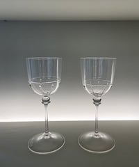 アンティークスタイルグラスウェア　バブルライン　ワイングラス