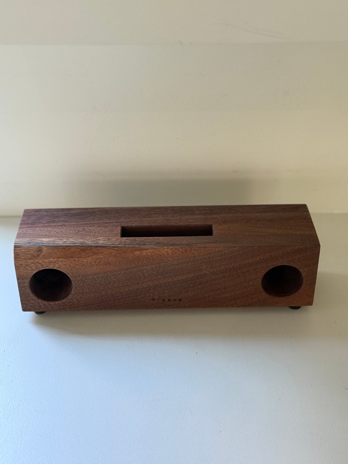 ウッドスピーカー＆スマホスタンド ウォールナット | els