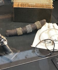 南仏発、soandso　メッシュチューブリング　ゴールド