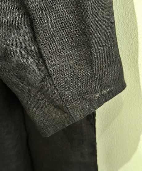 リネンワンピース　フィン　ブラック