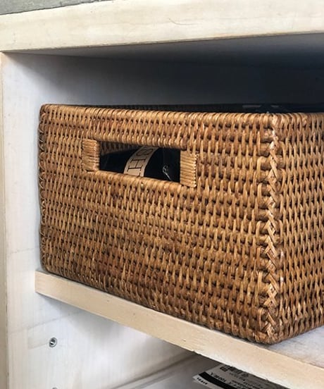 ホテル仕様のラタン　ドメスティックバスケット