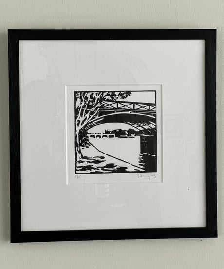 ローラン・ルトゥルミー　版画　ボザール橋 I