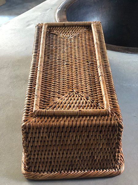 カトリーヌドゥヌアル ラタンバスケット Mサイズ 大きから 