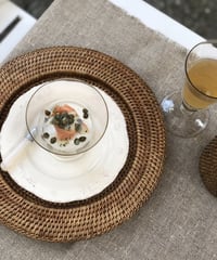 ホテル仕様のラタン　アンダープレート