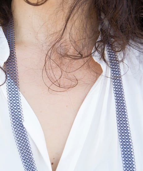 パリ発、Pascale Lion　パスカル・リヨン　レ・バジック　ネックレス　ブルー