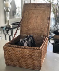 ホテル仕様のラタン　ストレージボックス