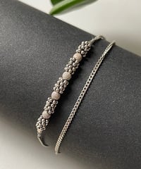 南仏発、soandso ブレスレット　ブータン　シルバー４