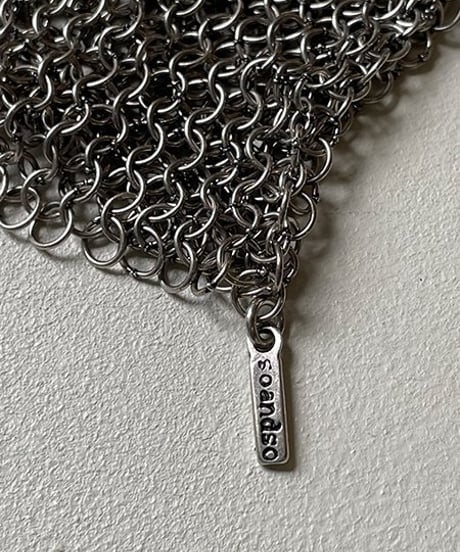 南仏発、soandso　メッシュチューブブレスレットシルバー