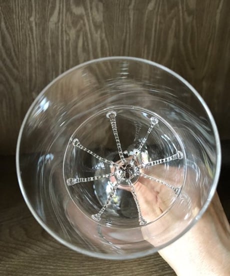 アンティークスタイルグラスウェア　バブルライン　ワイングラス