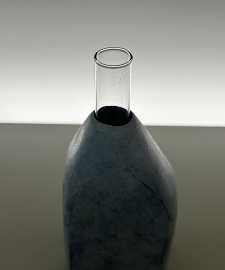 自然木に塗装した一輪挿し（小）