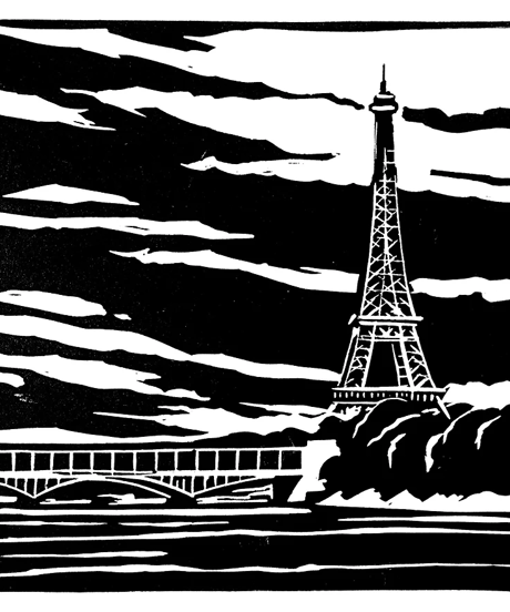 ローラン・ルトゥルミー　版画　ビラケム橋