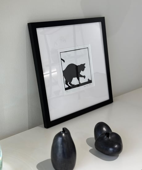 ローラン・ルトゥルミー　版画　パリの猫