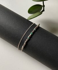 南仏発、soandso　ブレスレット　ロカイユ　エメラルド