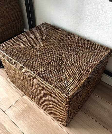 ホテル仕様のラタン　ボックスバスケット