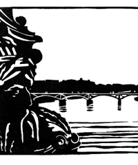 ローラン・ルトゥルミー　版画　ボザール橋 II