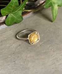 ムラーノグラスリング  カモミール