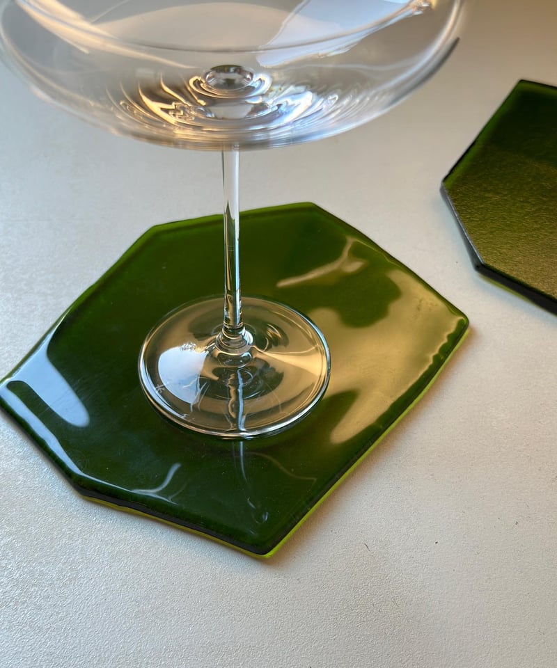 イラン/ガラス皿/民藝/2枚 麹谷宏 ガラス板皿 | els nakanoshima