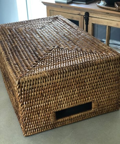 ホテル仕様のラタン　ドメスティックバスケット